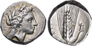 Stater. 330-300. Demeterkopf mit Ährenkranz ... 