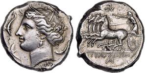 Tetradrachme. 317-289. Zeit des Agathokles. ... 