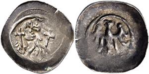 Friedrich II. 1215-1250, Pfennig o.J. (um ... 