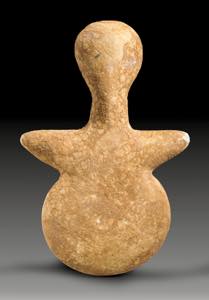 Violinenidol aus hellem Marmor. Variante des ... 