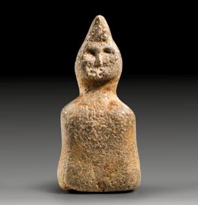 Anthropomorphes Idol. Grauer Stein, wohl ... 