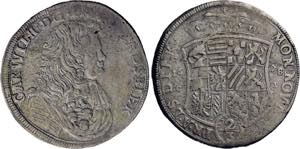 Carl Wilhelm. 1667-1718, Zerbst.2/3 Taler ... 