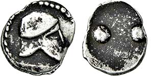 AR-Dionkion. 472-413. Korinthischer Helm. ... 