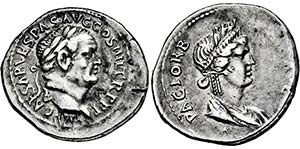 VESPASIANUS. 69-79, Ephesus.Denar. ... 