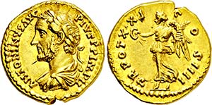 ANTONINUS PIUS. 138-161, Aureus. ANTONINVS ... 