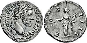 ANTONINUS PIUS. 138-161, Denar. Belorbeerter ... 