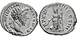 MARCUS AURELIUS. 161-180, Denar. ... 