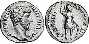 LUCIUS VERUS. 161-169, Denar. Bloßer Kopf ... 