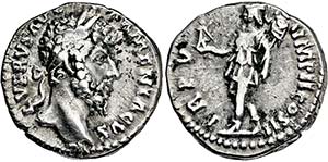 LUCIUS VERUS. 161-169, Denar. Belorbeerter ... 