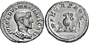 MAXIMUS CAESAR. 235-238, Denar. Drapierte ... 