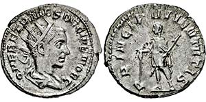 HERENNIUS ETRUSCUS. 251-, Antoninian. Als ... 