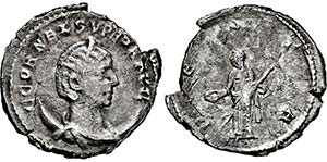 CORNELIA SUPERA. 253-, Antoninian. C CORNEL ... 