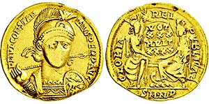 CONSTANTIUS II. 337-361, NicomediaSolidus. ... 