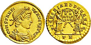 CONSTANTIUS II. 337-361, Treveri.Solidus. ... 