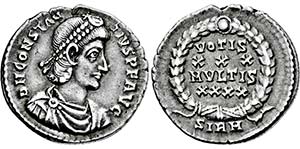 CONSTANTIUS II. 337-361, Sirmium.Siliqua.. ... 