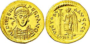 ZENO. 474-491, Constantinopel. Offizin ... 