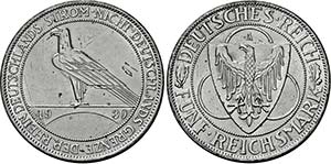 Berlin.5 Reichsmark 1930 A zur ... 