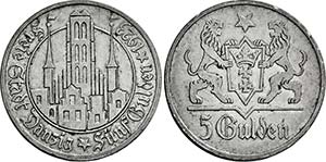 Utrecht.5 Gulden 1923 (Entwurf Prof. ... 