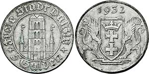 Berlin.5 Gulden 1932 (Entwurf Erich Volmar). ... 