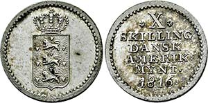 Frederik VI. 1808-1839, Altona.10 Skilling ... 