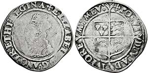 Elizabeth I. 1558-1603, Shilling o.J. (2nd ... 