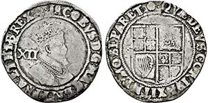 James I. 1603-1625, Shilling o.J. 5 Ex. mit ... 