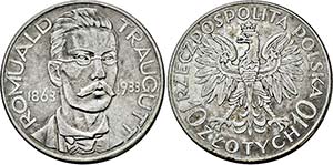 Republik. 1918-1939, 10 Zlotych 1933 ... 
