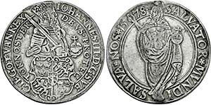 Johan III. 1568-1592, Stockholm.Daler 1578 . ... 