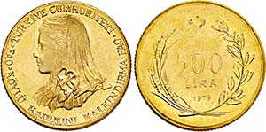 Republik., 500 Lira 1979 (917 fein) auf die ... 