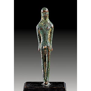 IDOLE - AMULETTE   - Kleiner Kouros. Bronze. ... 