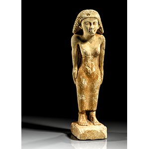 AEGYPTIACA   - Frauenstatuette auf ... 