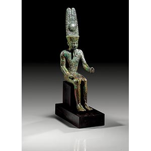 AEGYPTIACA   - Statuette des thronenden ... 