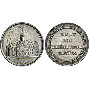 BRESLAU, STADT   - Medaille 1845 (Stempel ... 