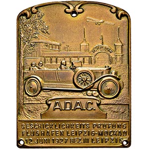 LEIPZIG,STADT   - Eins. Bronzeplakette 1927 ... 