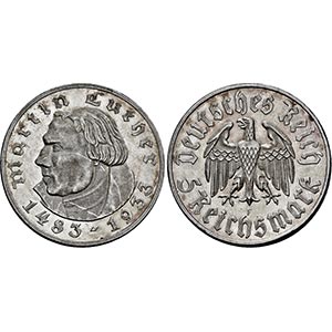 DRITTES REICH   - Stuttgart.5 Reichsmark ... 
