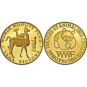 PERU   - Goldmedaille o.J. (900 fein) auf ... 