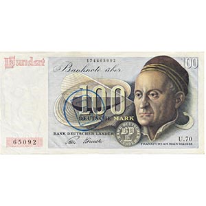 DEUTSCHLAND   - o.J. 100 Deutsche Mark ... 