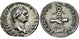 DOMITIANUS. 81-96, Denar. Als Caesar. ... 