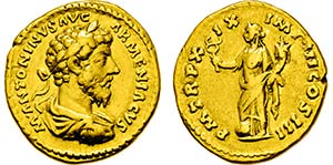 MARCUS AURELIUS. 161-180, Aureus. ... 