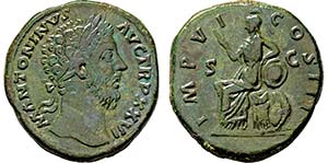 MARCUS AURELIUS. 161-180, Sesterz. ... 