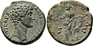 MARCUS AURELIUS. 161-180, Lot Bronzen. ... 
