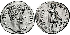 LUCIUS VERUS. 161-169, Denar. Bloßer Kopf ... 