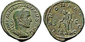 PHILIPPUS I. ARABS. 244-249, Sesterz. ... 