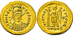 MARCIANUS. 450-457, Constantinopel.Solidus. ... 