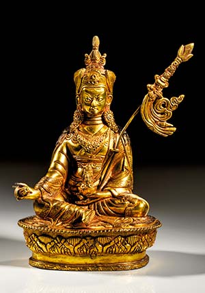 Sitzende Statue des Guru Padmasambhava. ... 
