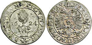1/2 Reichsbatzen 1624 (Mmz. Balthasar ... 