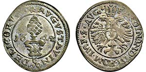 Kreuzer 1642 (2 Varianten; vz), 1644 ... 