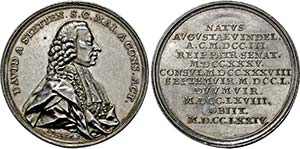 Medaille 1775 (Stempel von Johann Martin ... 