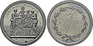 Große Zinnmedaille o.J. (um 1780; Stempel ... 