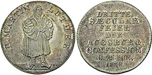 Kleine Medaille 1830 (Neuss) auf die 3. ... 